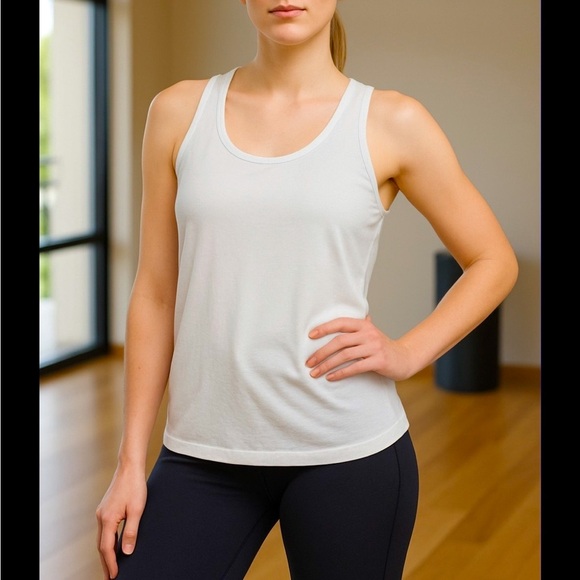 lululemon athletica Tops - NEW Lululemon Athletica white Fitted Sleeveless Tank Top